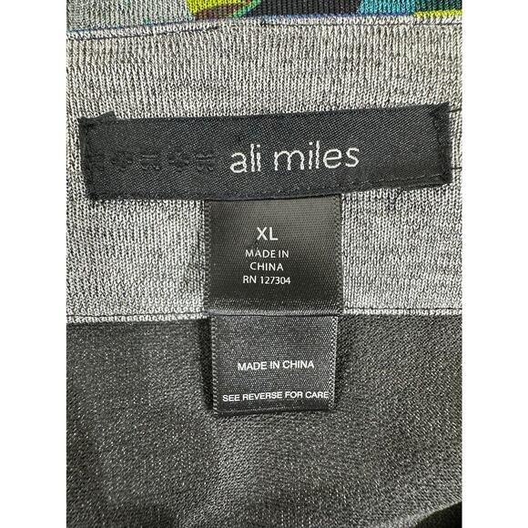 Ali Miles Cardigan Blazer Swing Jacket Size XL Multicolor Abstract Artsy Artist - Picture 4 of 10